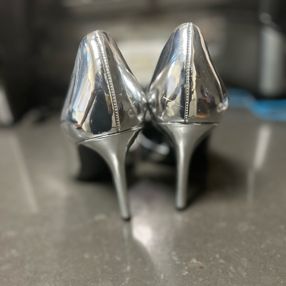 Silver heels